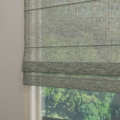 Linen Roman Blind in Latte Shade